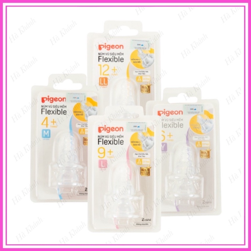 Núm ti Pigeon siêu mềm cổ hẹp size S/M/L/Y [Hàng chính hãng]