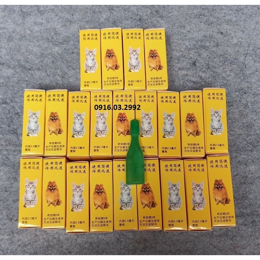 Nhỏ gáy ve rận chó mèo