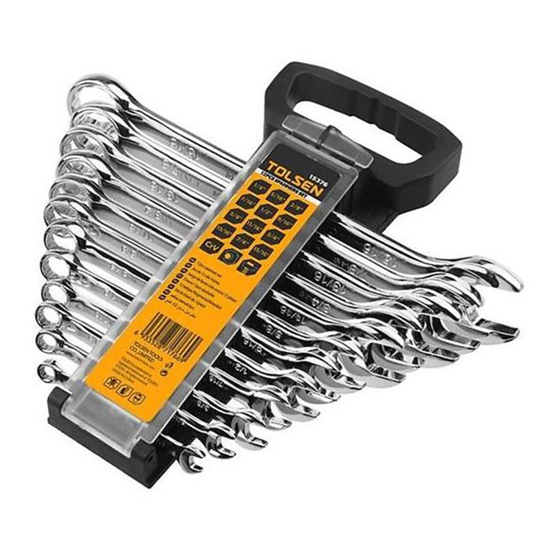Chìa khóa vòng-miệng hệ inch bộ 12 cây tolsen 15376