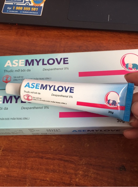 Asemylove- Làm giảm da khô rát, nứt nẻ hoặc bị xây xát - tuýp 10g