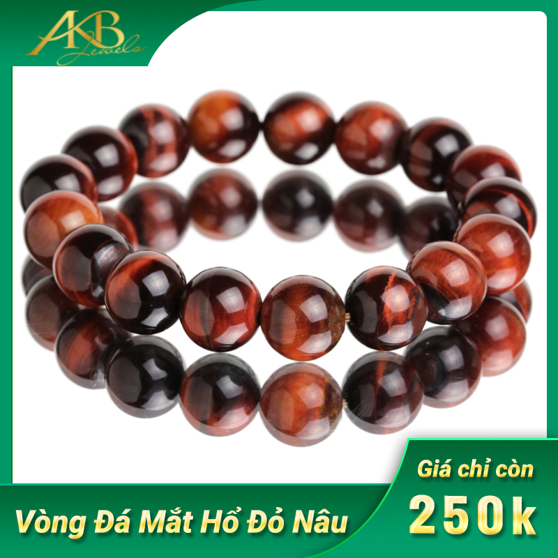 [FreeShip + Tặng Hộp 39k] Vòng Đá Mắt Hổ Đỏ (Mắt Cọp Đỏ, Red Tiger Eye) Tự Nhiên Loại AAA, Đá Phong Thuỷ, VòngTrang Sức, Vòng Tay, Chuỗi Hạt, Mệnh Hoả, Mệnh Thổ  | AB Jewels - Phong Thủy An Bách