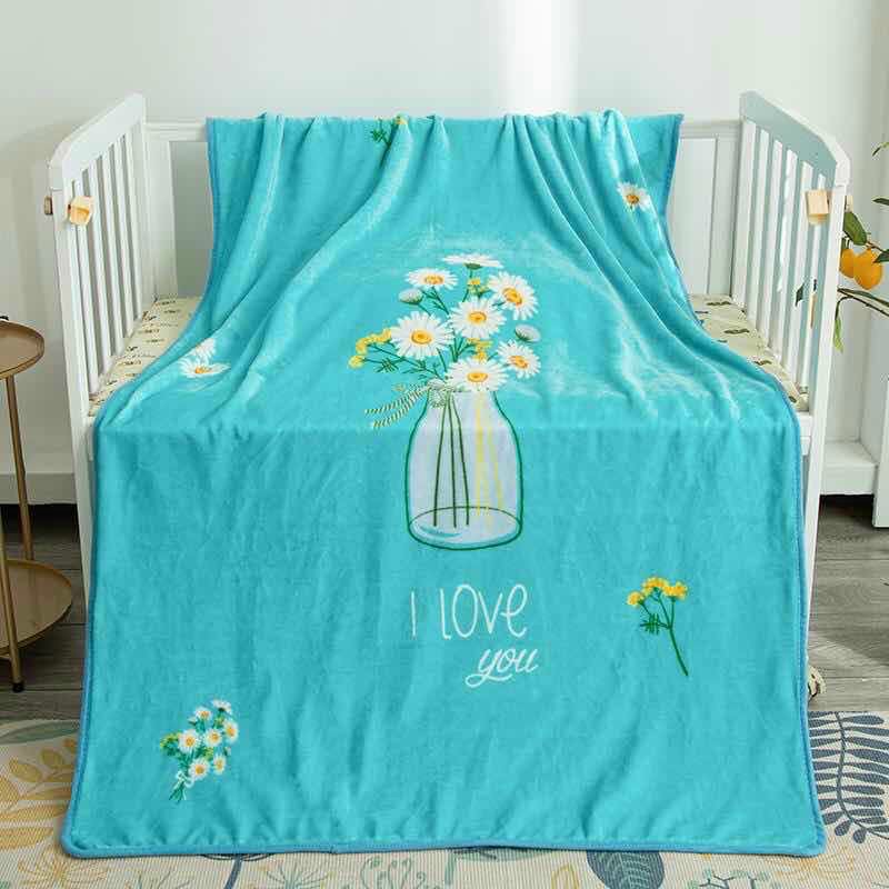 Chăn lông tuyết 1 lớp cho bé kích thước 1mx1m4 họa tiết ngộ nghĩnh