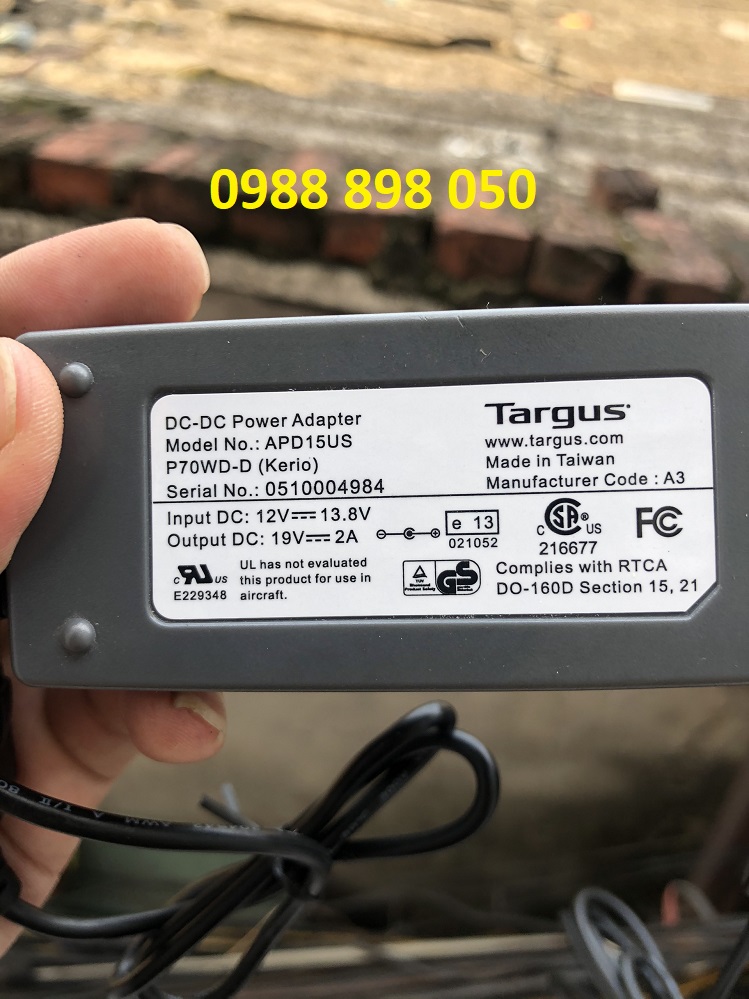 Bộ chuyển điện tăng áp dc 12v sang dc 19v 2a hàng tốt