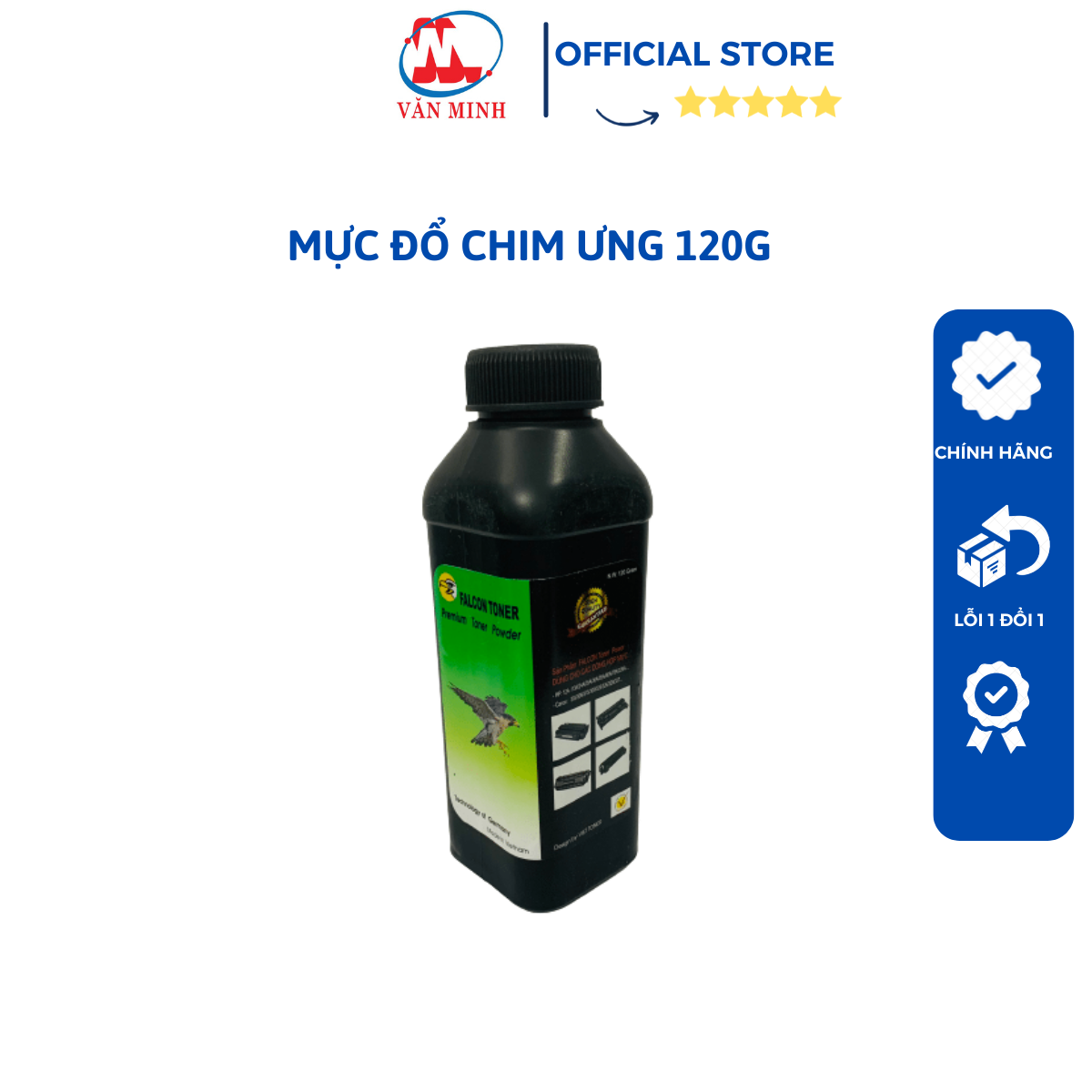 Mực nạp falcom đa năng dùng cho hộp mực 12a, 35a, 85a, 49a, 53a, 26a, 05a, 78a, 83a, mực đổ chim ưng 120g