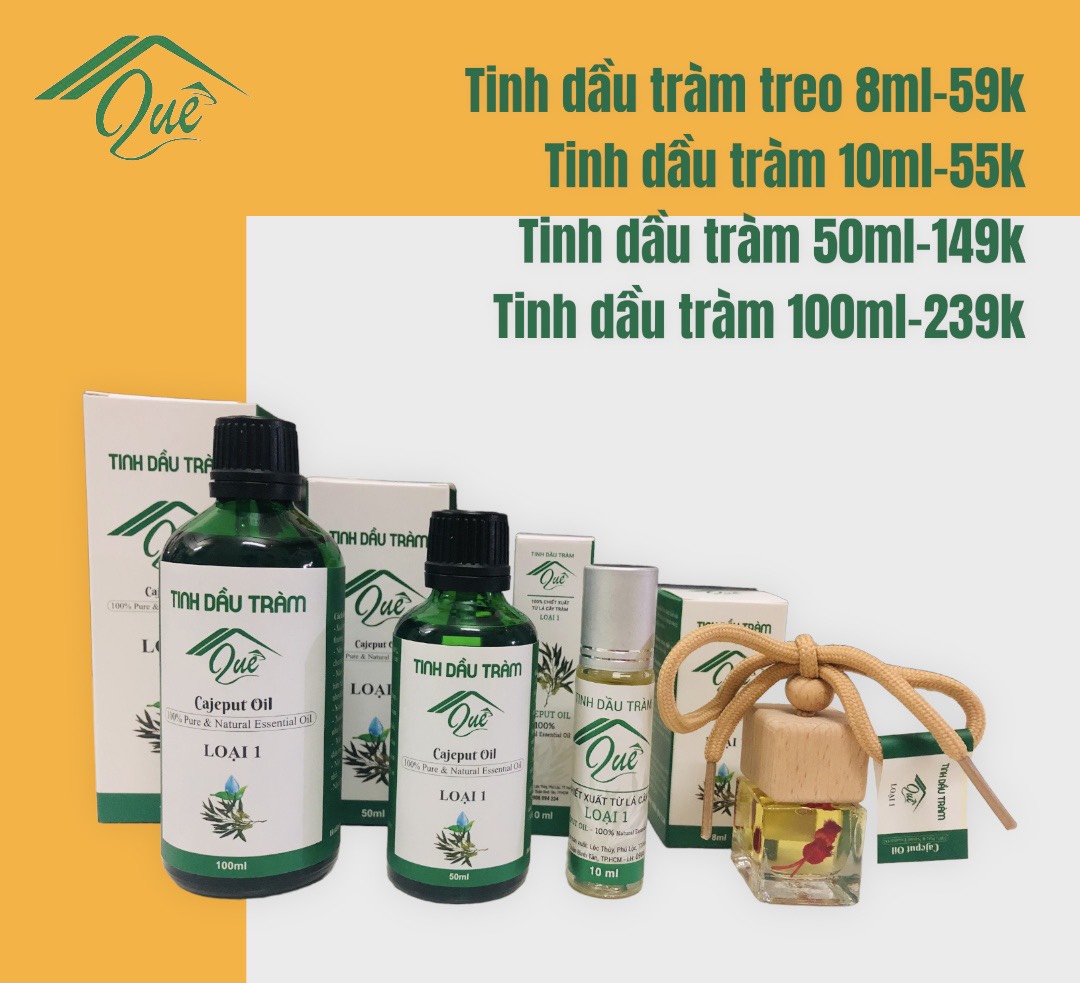 Tinh Dầu Tràm Quê Huế đặc biệt cam kết hoàn tiền