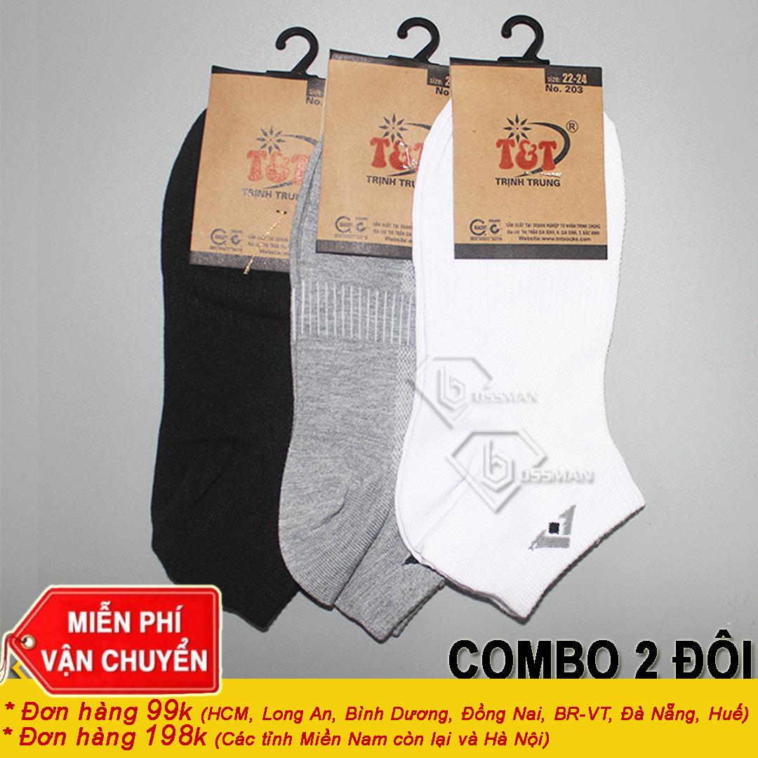 Combo 2 đôi tất nam - vớ nam bền đẹp - t.hiệu t&t
