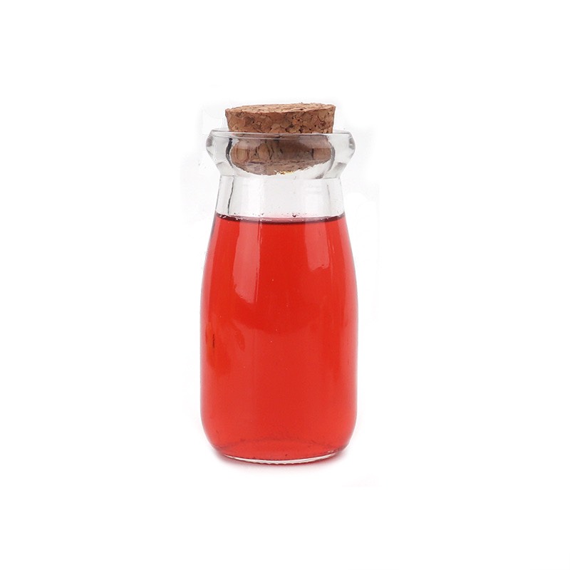 Lọ thủy tinh nút gỗ 100ml dáng cao / lọ thủy tinh trang trí, lọ đựng thực phẩm