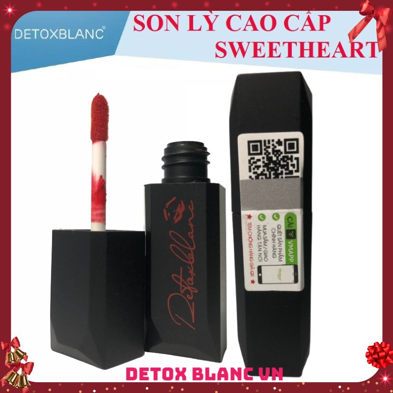 [Quà tặng] Son Kem Lì Detox Blanc – Son môi cao cấp màu sắc cá tính Sweetheart