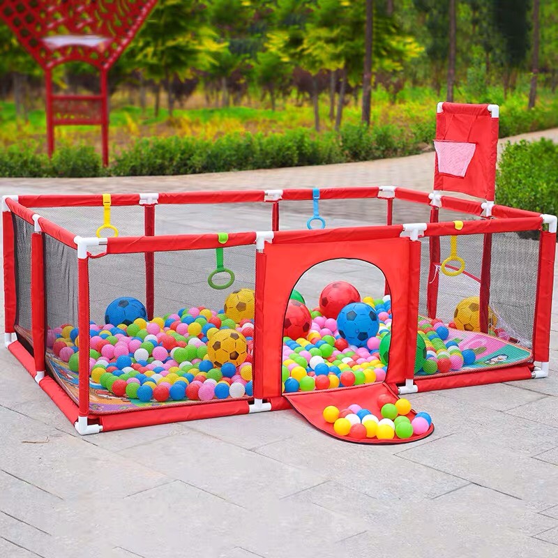 Nhà banh diện tích rộng jiroshi - có khung thành + rổ bóng - lều bóng - quây bóng cho bé - đồ chơi trẻ em