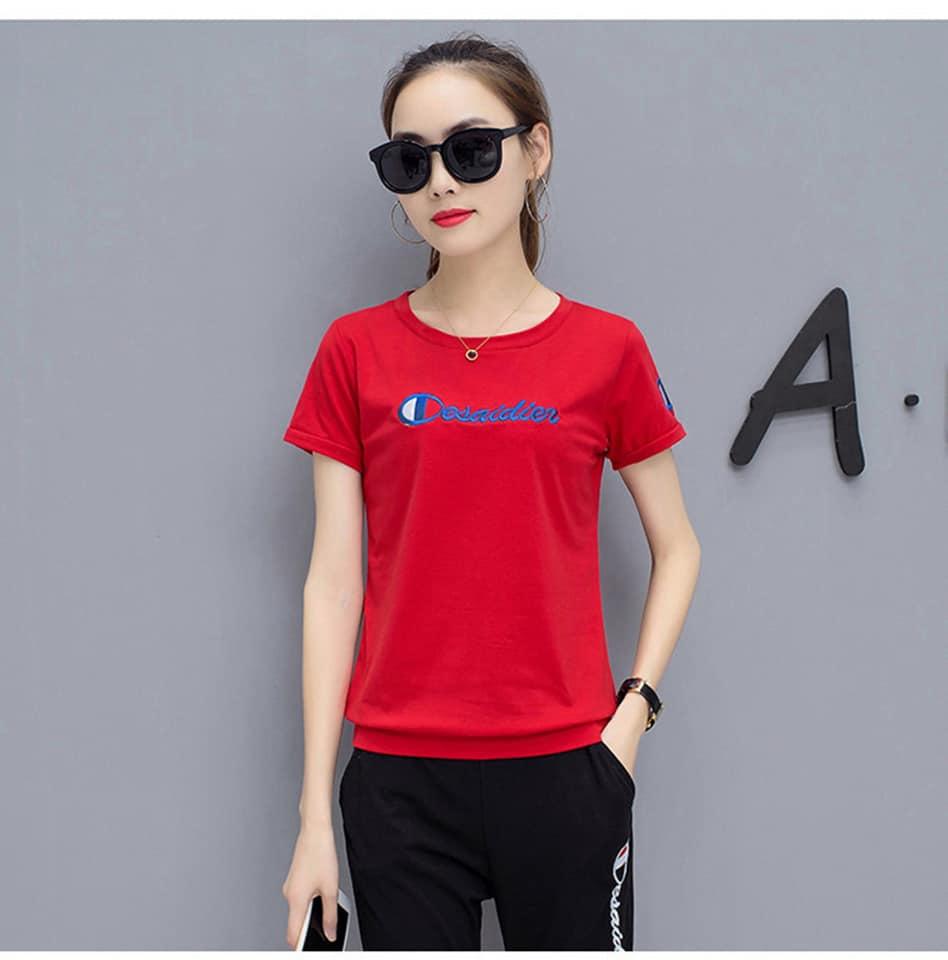 Bộ đồ lững cotton thêu chữ siêu đẹp