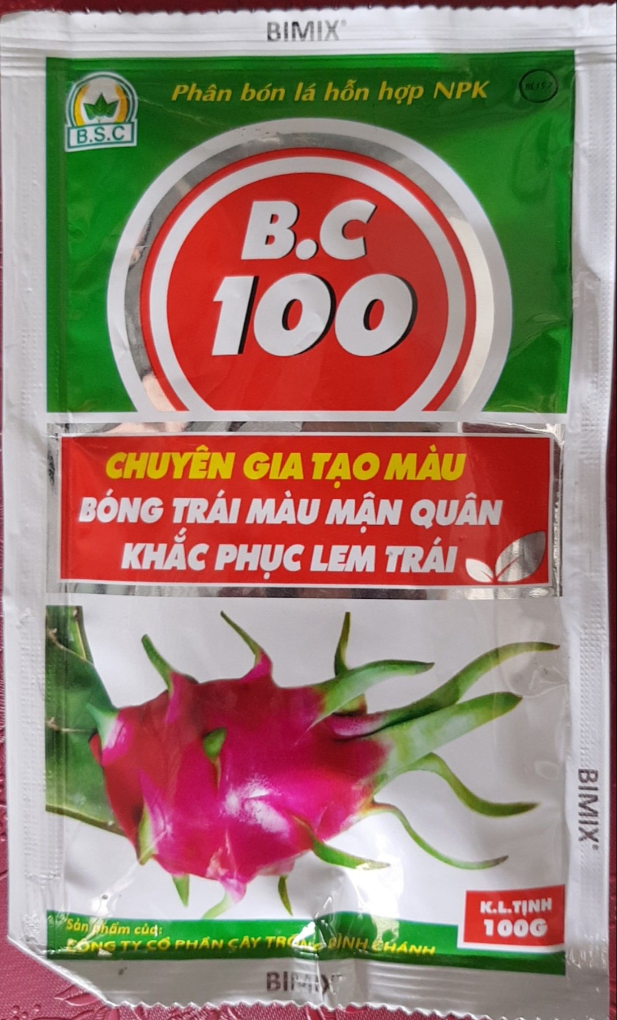 Chuyên gia tạo màu khắc phục lem trái - tạo màu mận quân (B.C 100) 100g