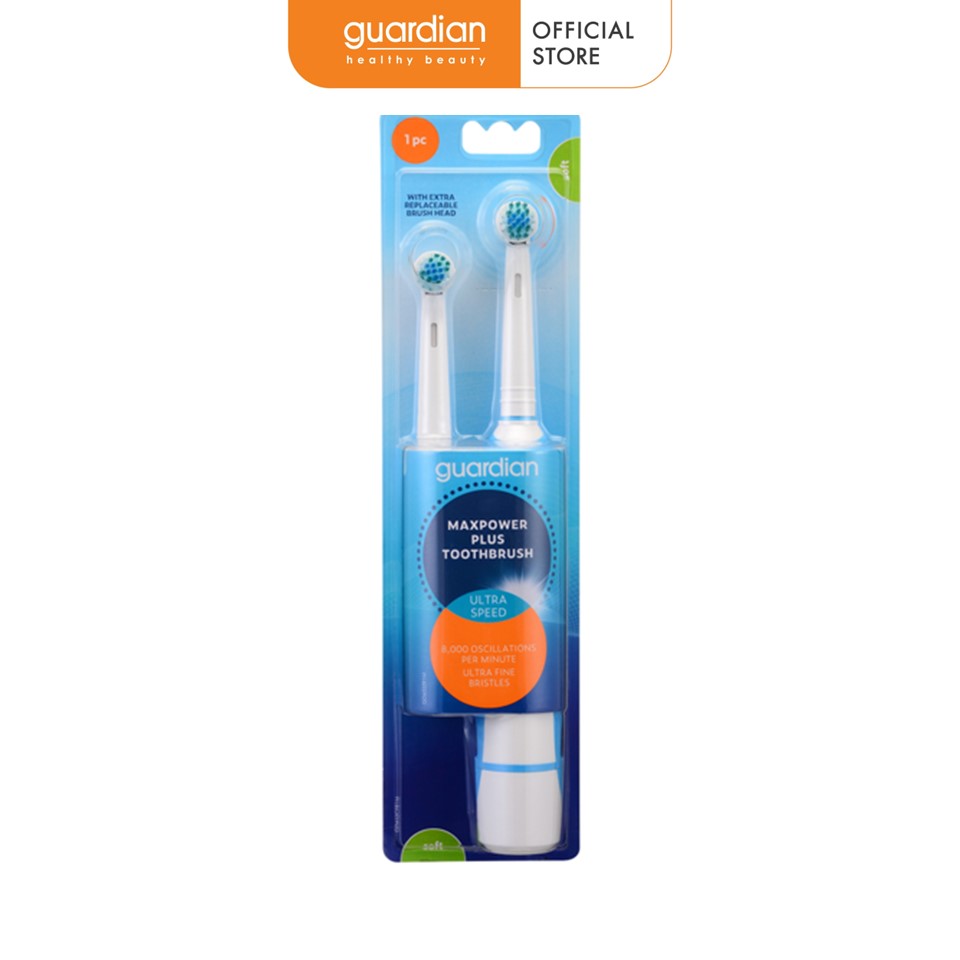 Bàn Chải Đánh Răng Điện Guardian Maxpower Plus Toothbrush Kèm Đầu Thay