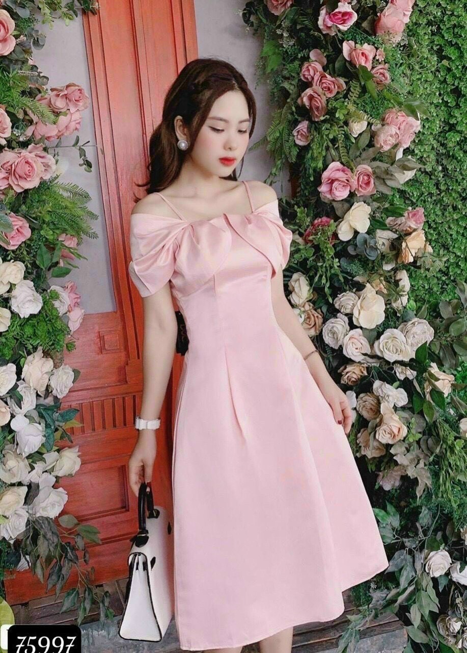 Đầm maxi váy đầm dài dự tiệc DK002 - Shop Trung Niên Sài Gòn