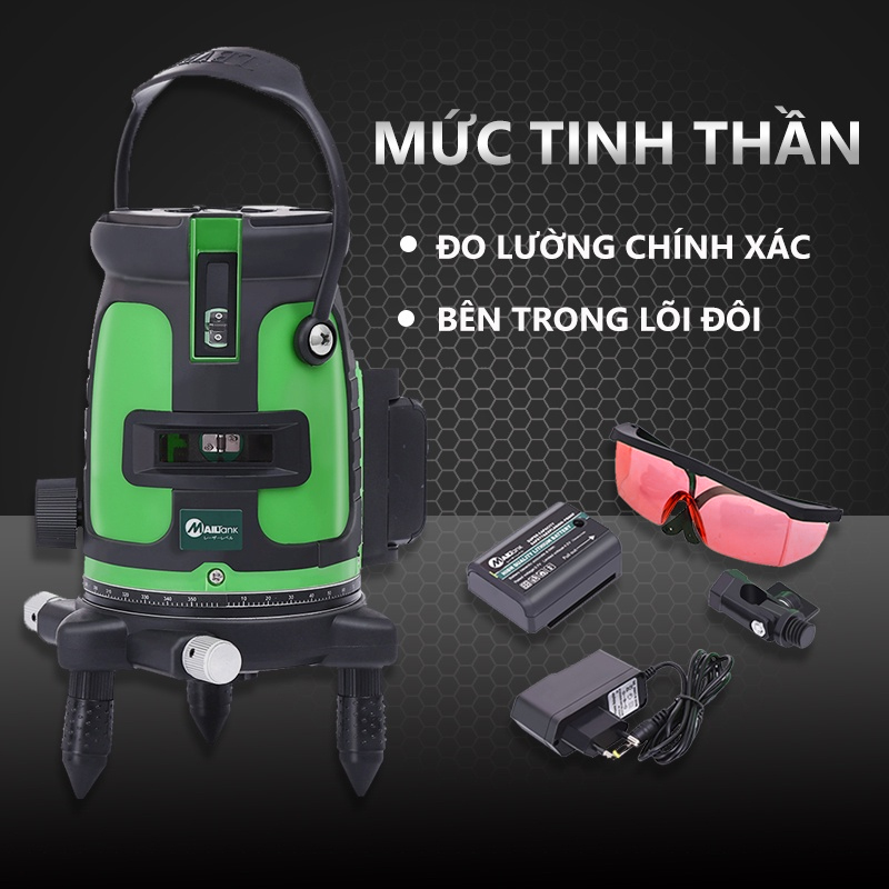 Mailtank Tiện lợi Laser cấp độ 2 dòng tự cân bằng dòng SH78 caster laser xanh lá tia đỏ cây xoay 360 độ cấp độ thẳng đứng
