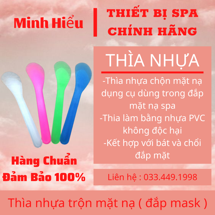 Thìa nhựa trộn mặt nạ