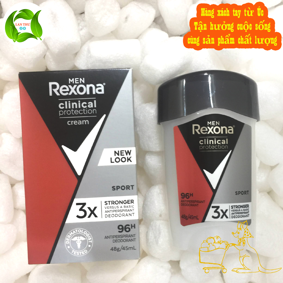 Lăn khử mùi nam Rexona Clinical Protection Sport dạng sáp