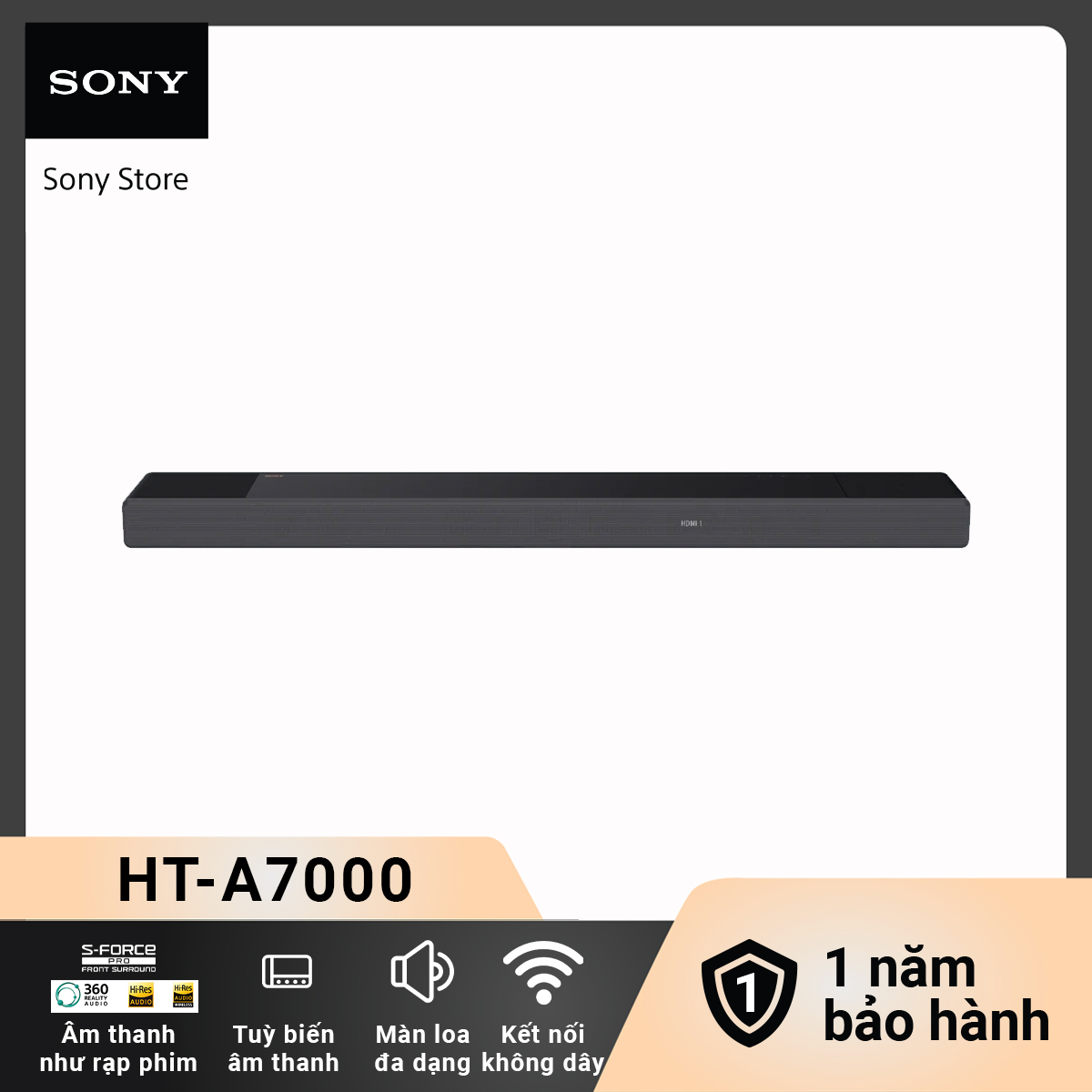 Loa thanh Dolby Atmos® 7.1.2 kênh/DTS:X® | Sony HT-A7000