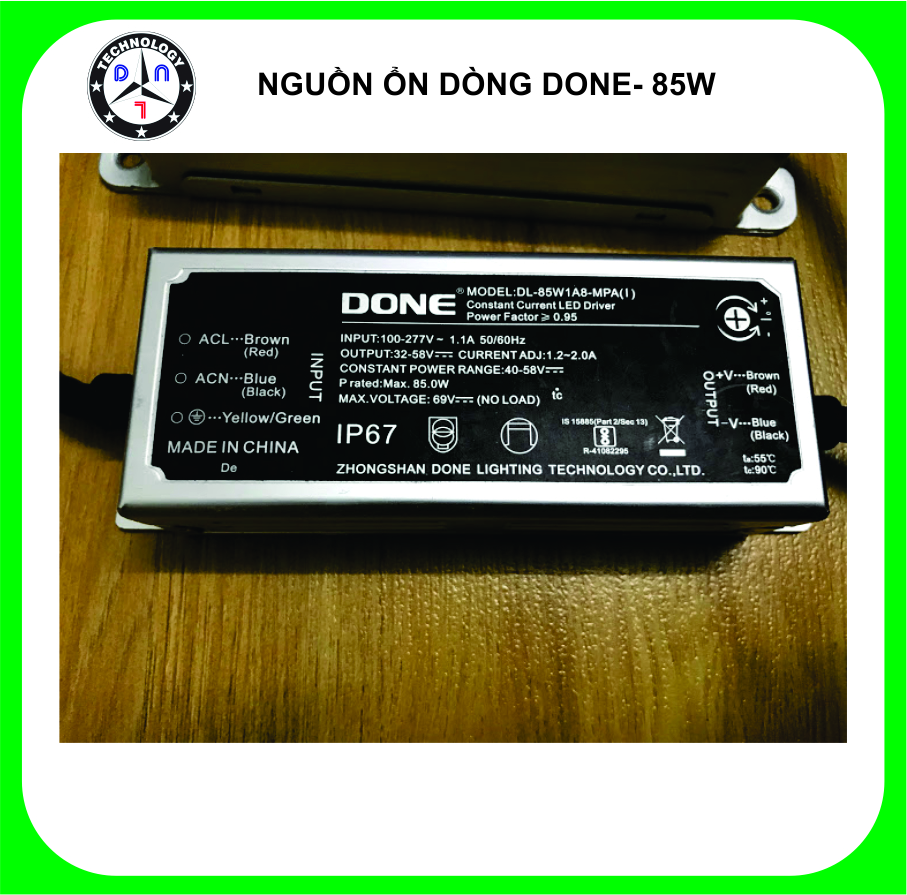 [HCM]NGUỒN ỔN DÒNG DONE 85W-IP67