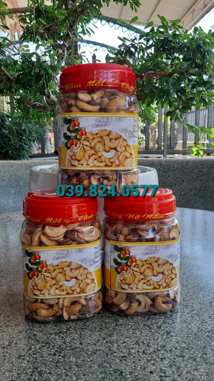 15kg hạt điều rang muối bể vỡ đóng hộp