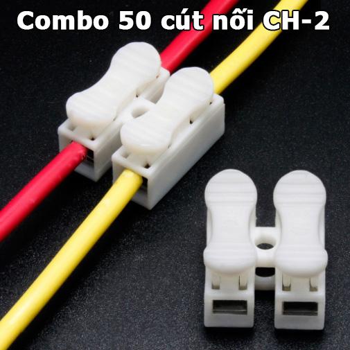 Combo 50 cái cút nối dây điện không cần nối dây không cần kìm bấm CH-2