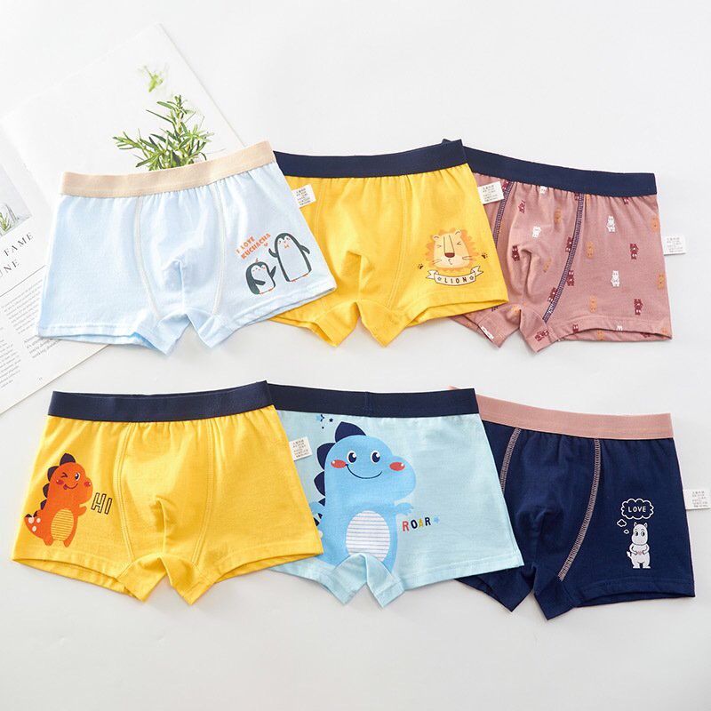 Set 6 quần lót bé trai đủ size 7-45kg 002
