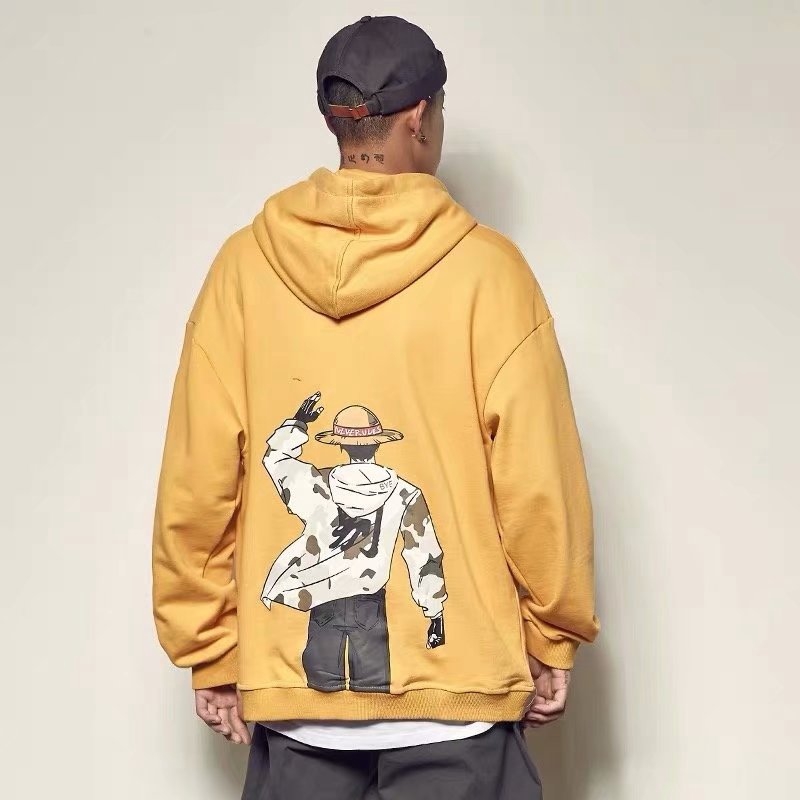 Áo hoodie in hình nhân vật hoạt hình One Piece