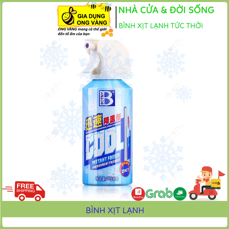 Bình Xịt Lạnh Bình Xịt Làm Lạnh Tức Thời Cho Yên Xe Xe Máy Các Đồ Nóng Xịt Lạnh Cơ Thể Tiện Dụng Happy Family mart {{Tmark}}