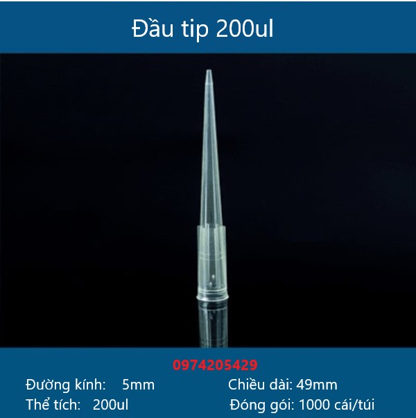 Đầu côn - đầu tip 10ul - 200ul - 1000ul - 5000ul - 10000ul dùng cho pipet tự động