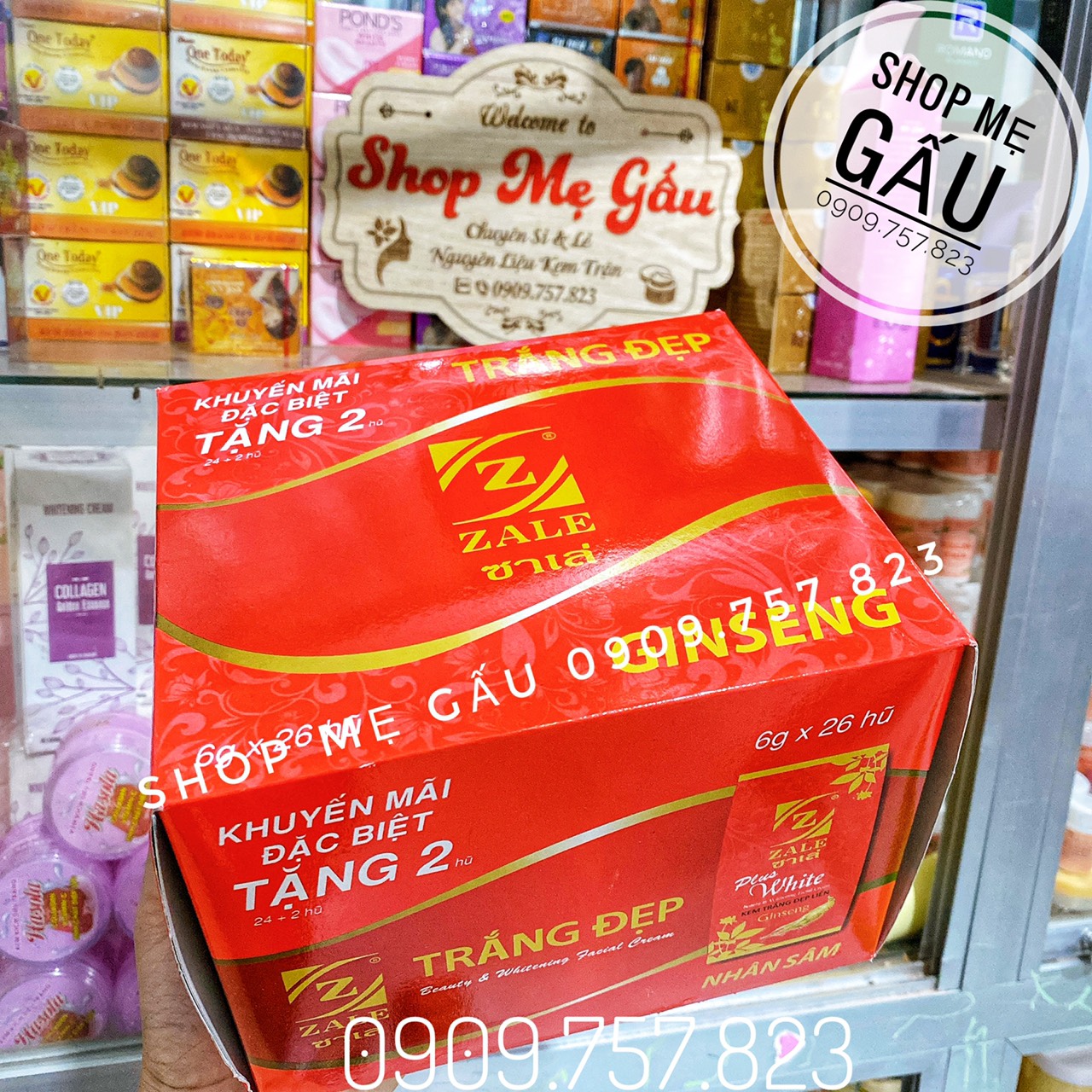 Lố 26 hộp kem zale đỏ loại rẻ trộn kem