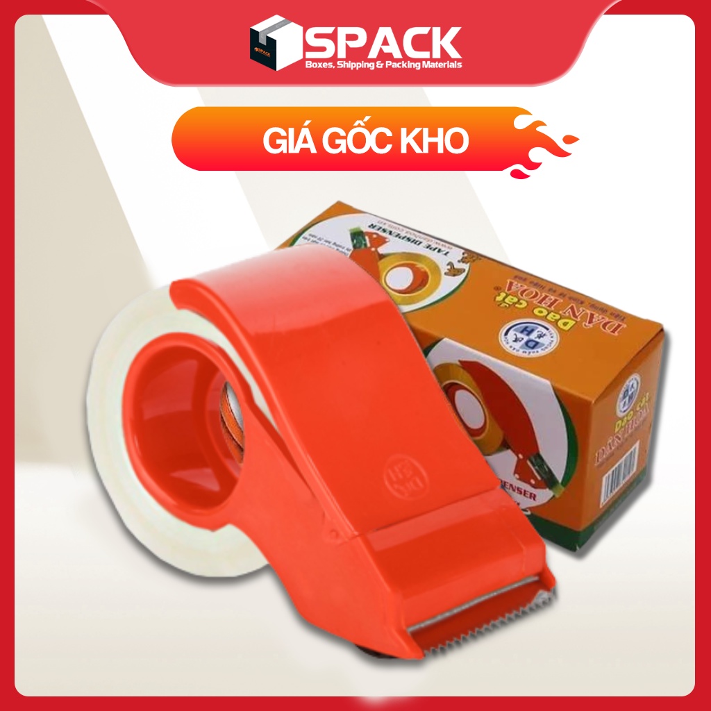 Dao cắt băng keo 5f nhựa dân hoa - spack store
