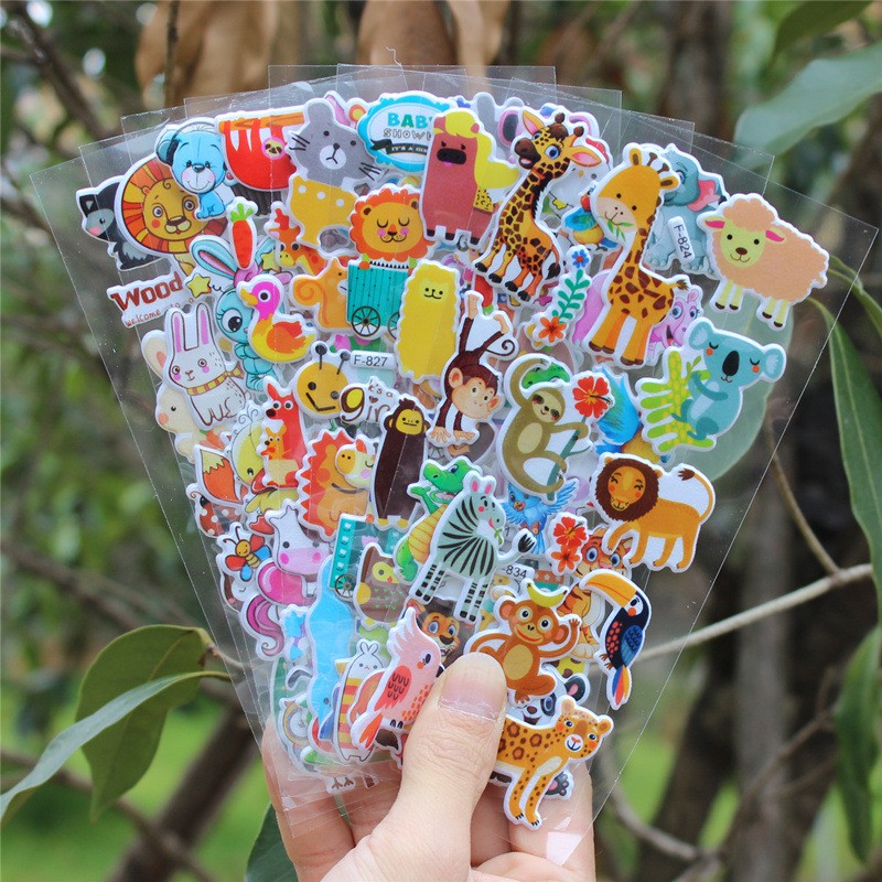 10 Hình dán hoạt hình cho bé nổi 3D