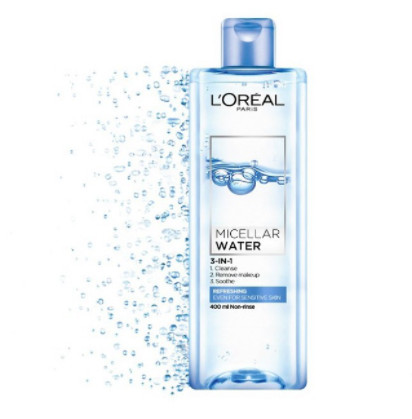 Nước tẩy trang loreal tươi mát refreshing 3-in-1 micellar water 95-400ml