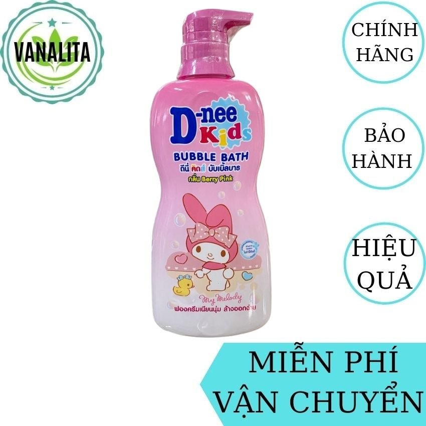 [FreeShip] Sữa Tắm Gội Dnee Kids 400ml Thái Lan VANALITA cho bé với chiết xuất thiên nhiên hương trái cây, an toàn cho bé khi sử dụng, hương thơm nhẹ nhàng, không gây kích ứng (Màu Hồng)