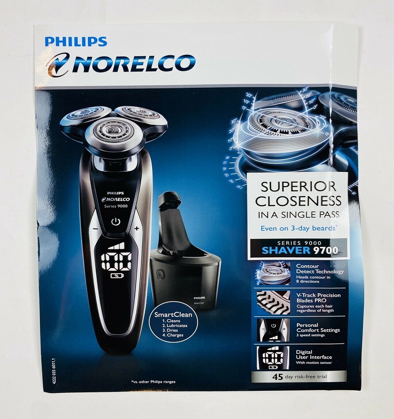 Máy cạo râu điện philips norelco 9700 model s9721/89 - ướt và khô