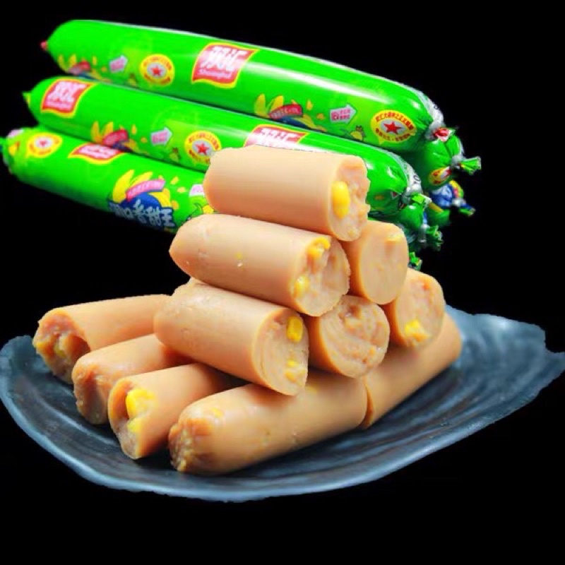 Xúc xích ngô xanh dài