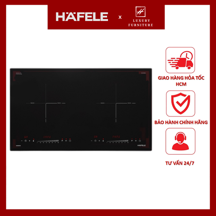 Miễn phí lắp đặt - bh 3 năm - bếp từ đôi lắp âm hafele hc-i2732a