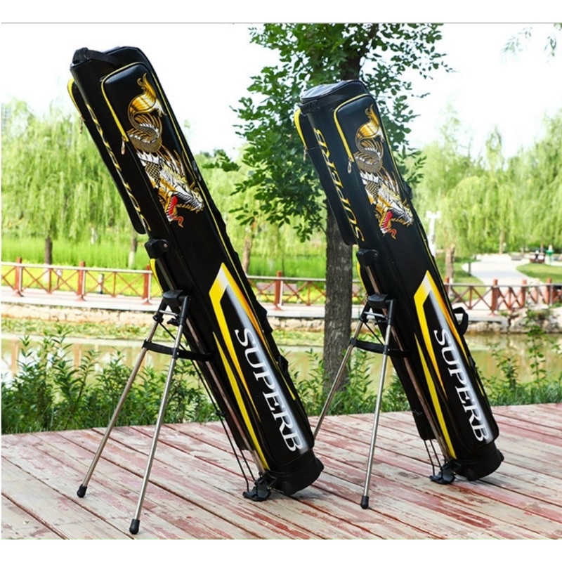 Bao đựng cần super chống thấm hàng cao cấp 1.25m 2 ngăn và 3 ngăn có chống và dây đeo tiện dụng