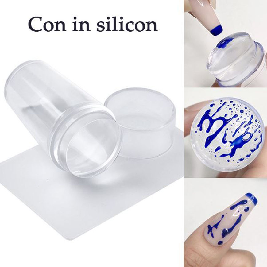 Con Dấu In Móng Tay Nail Silicon - Mẹo làm nail siêu nhanh với con dấu in nails silicon, Khuôn In Móng