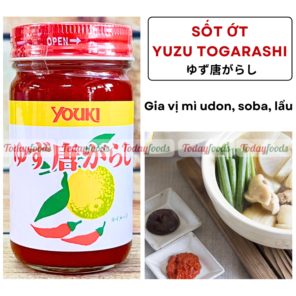 Sốt Ớt Yuzu Togarashi (Youki Nhật Bản) 130G - Sốt gia vị mì udon, soba, lẩu