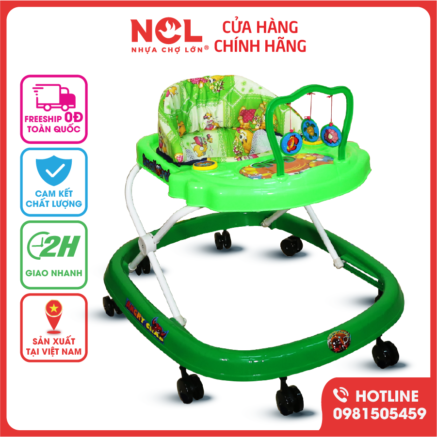 Xe Tập Đi Nhựa Chợ lớn L3 Con Cua (Không nhạc) Dành Cho Bé Từ 6 - 12 Tháng - M1393A-XTĐ