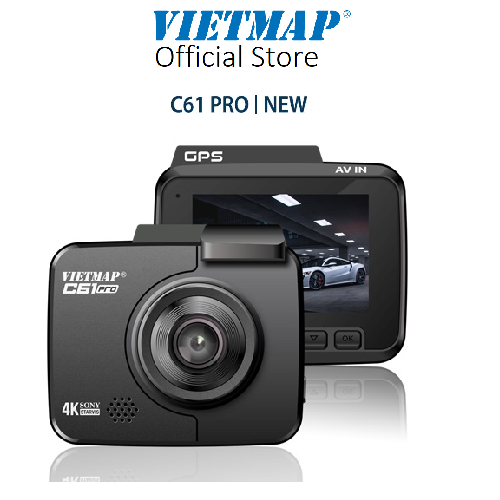 Camera hành trình Vietmap C61 Pro Độ phân giải 4K UHD, Góc nhìn 170