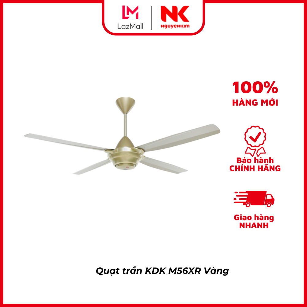 Quạt trần KDK M56XR Vàng