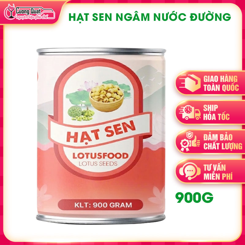 Lotus Food Soaked Lotus Seeds in Sugar Water 900Gr