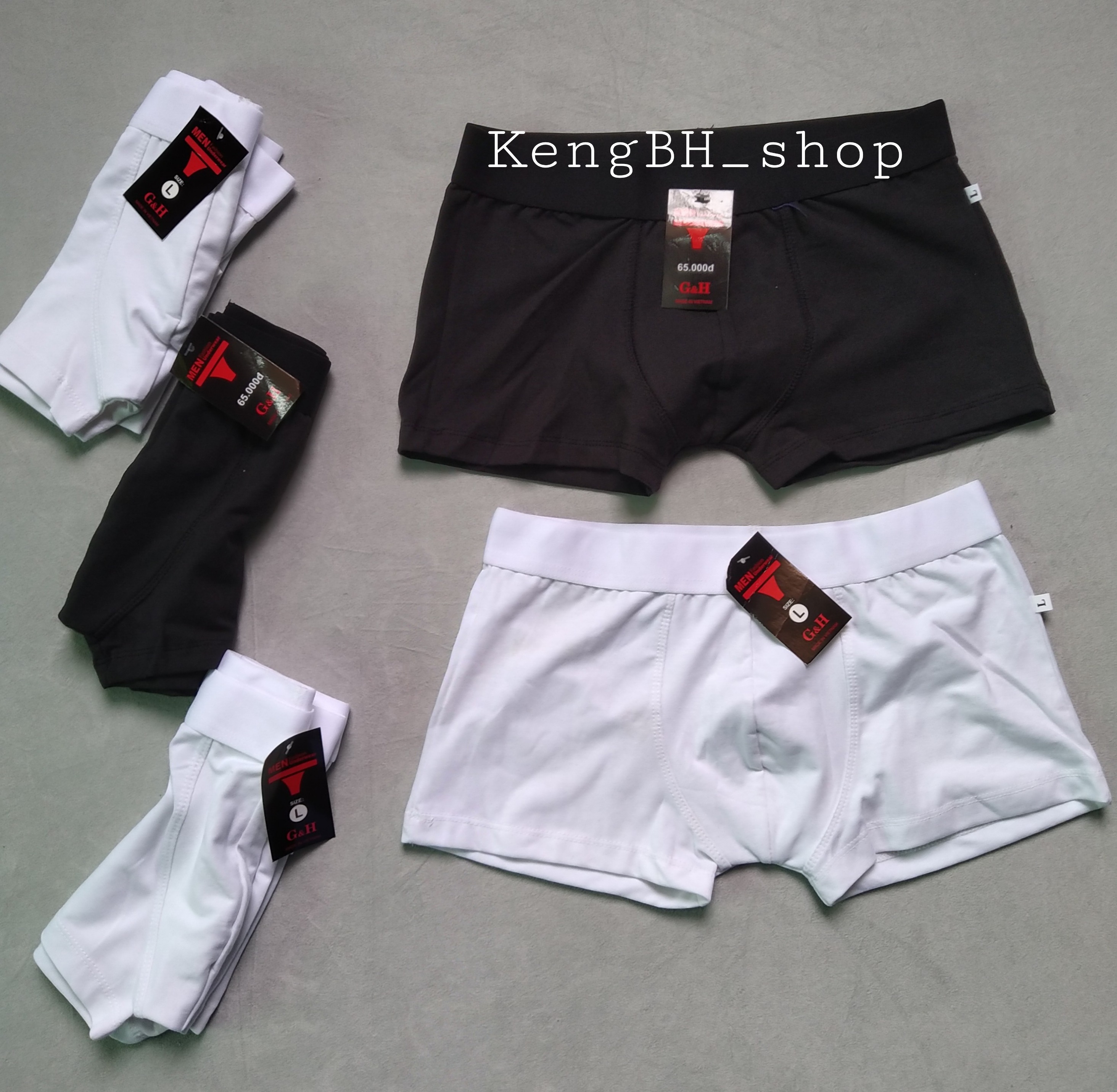 Combo 2 quần lót nam boxer coton co giãn