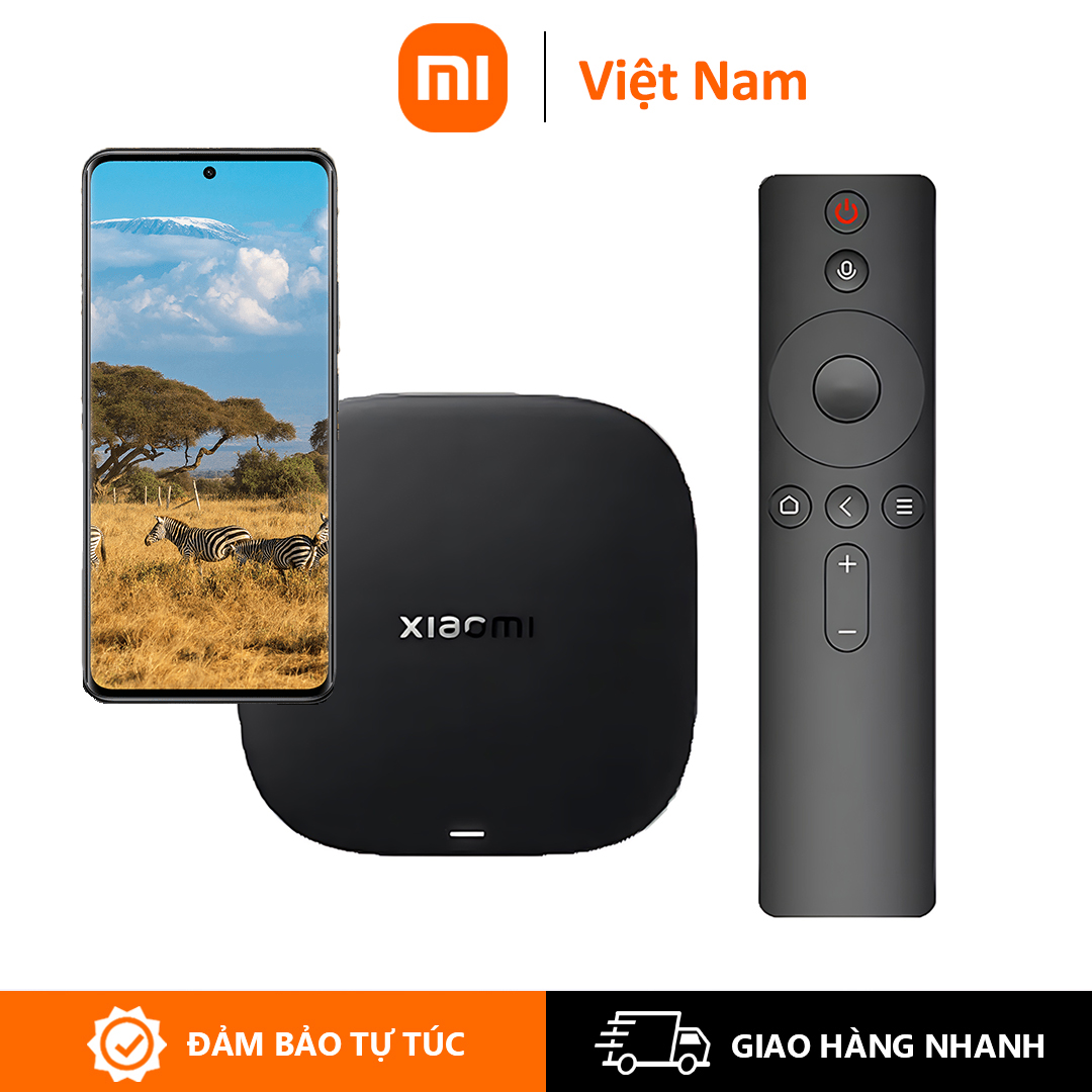 Hộp Xiaomi TV Box S 3rd Gen 4K UHD Ultra HD Dolby Panorama Âm thanh Wi-Fi 6 Điều khiển bằng giọng nói Màn hình điện thoại di động