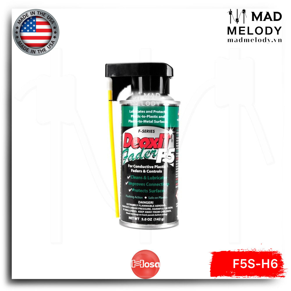 Hosa CAIG DeoxIT F5 FaderLube F5S-H6 [Chai vệ sinh Fader núm điều khiển nhựa Made in USA NEW]