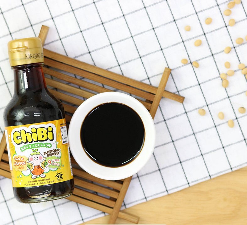 Nước tương ăn dặm giảm muối Nhật Bản 150ml ChiBi (Yamagen) cho bé từ 9 tháng tuổi