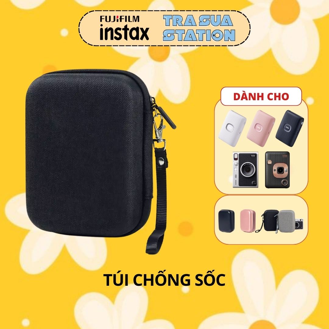 Túi chống sốc instax mini link/ instax mini liplay/ instax mini evo - kèm dây đeo