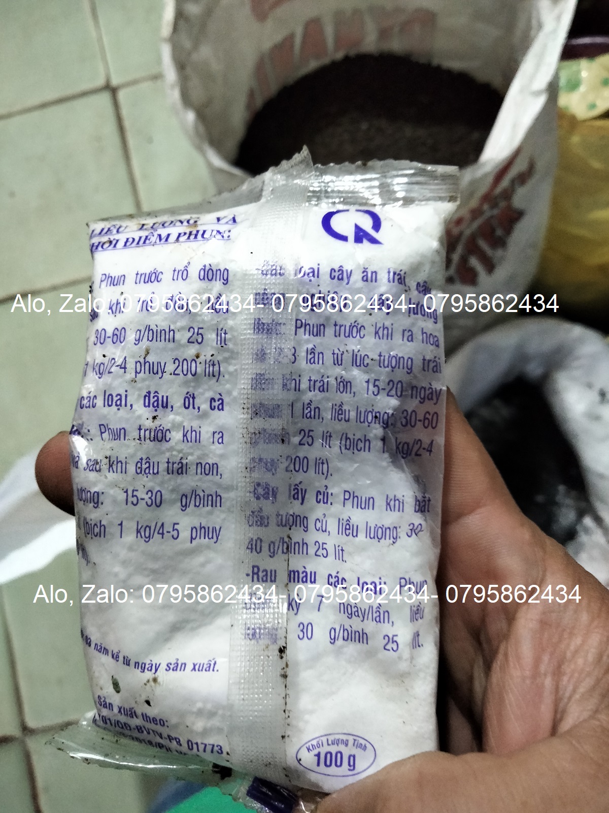 Kali hòa tan đầu bò - phân khoáng kali sunphat k2so4