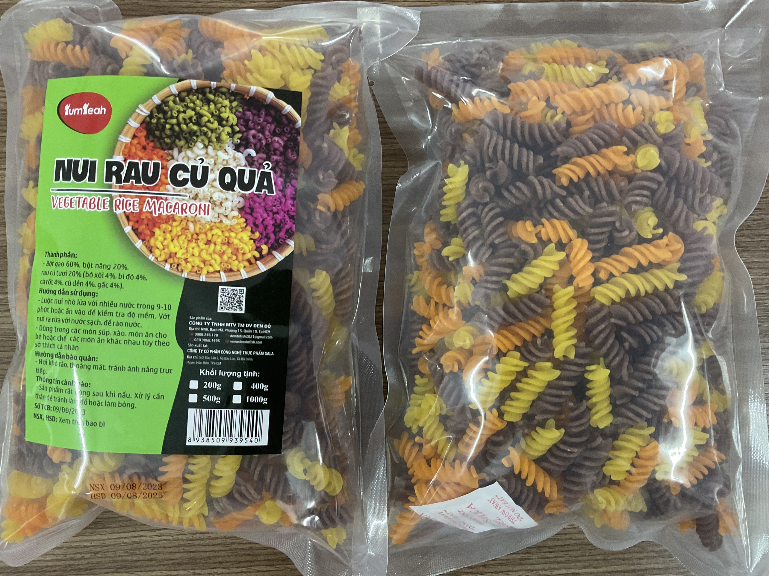 NUI RAU CỦ (hình xoắn) 500g